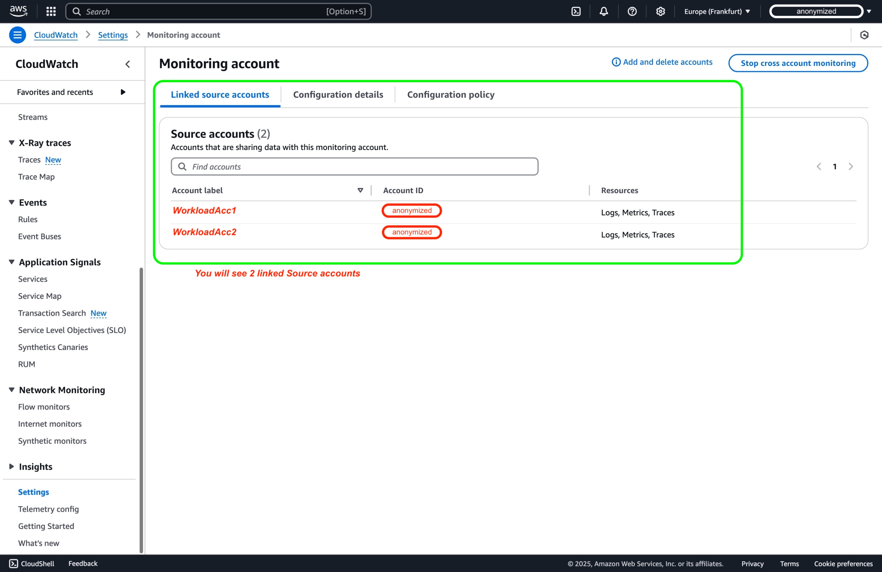 CloudWatch Cross-Account Observability Validate - 2