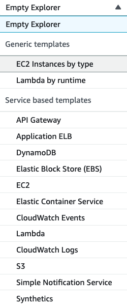 Screen shot of metrics filtered by tag