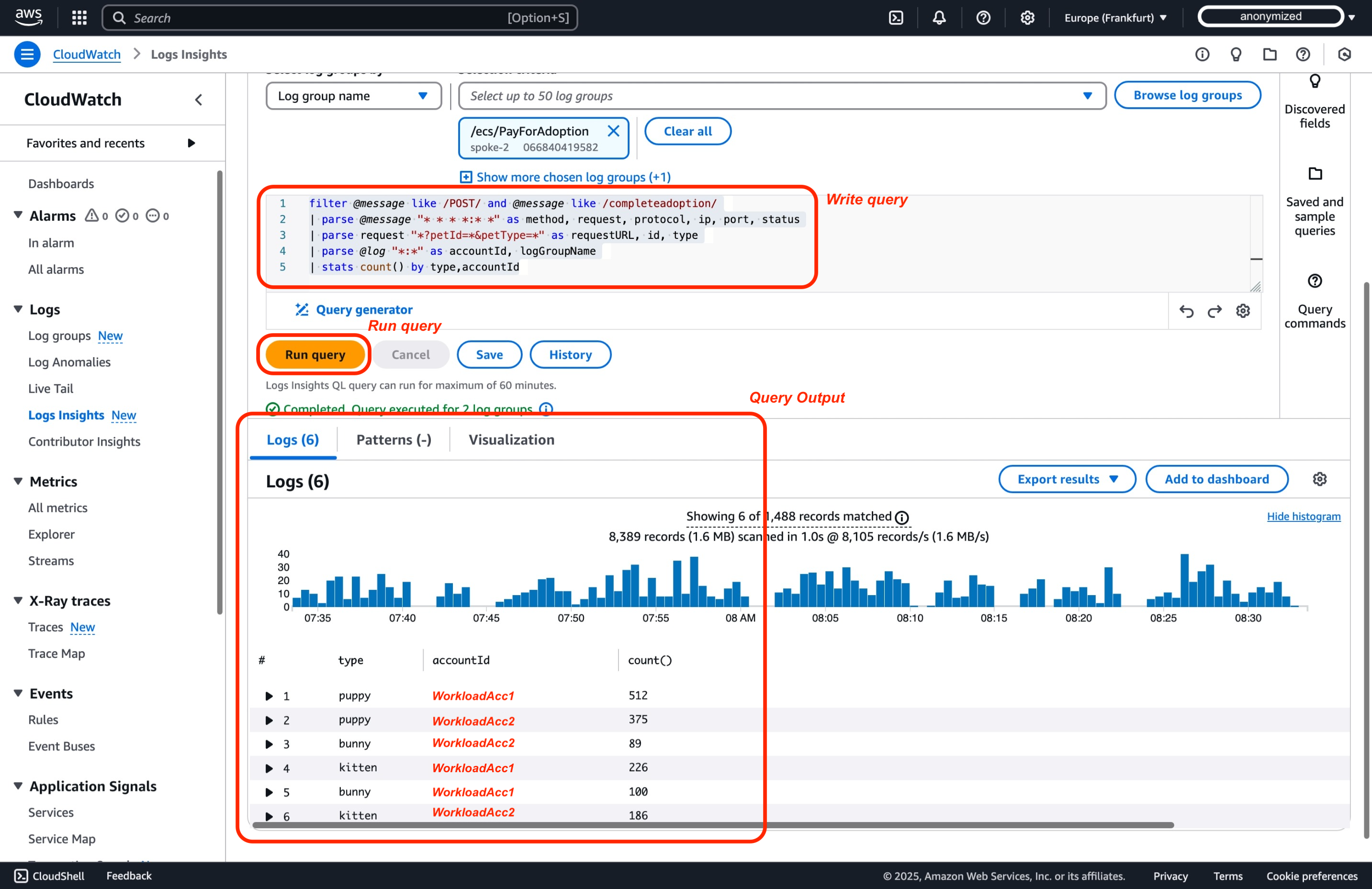 CloudWatch 크로스 계정 Observability 로그 조회 2